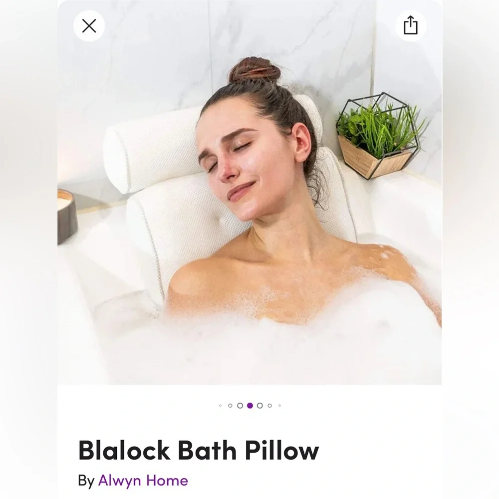 NWOT Luxury Spa Bath Pillow- Self Care, Relaxation